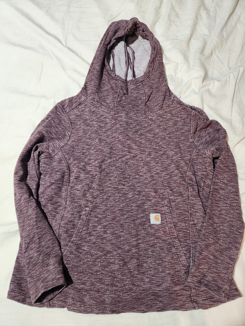 Carhartt Womens Marled Plum Crewneck Hoodie Sweater
